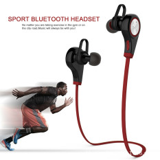 MPOW Wearable Wireless Magneto Stereo Bluetooth V4.0 Headset Olahraga In-Ear Earphone dengan MIC Volume Kontrol Merah-Intl