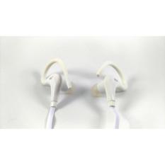 MQ Headset Triangle Sport Music Earphone Putih - Kabel Putih