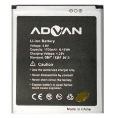 MR Advan S5J 1550 mAh Double Power Baterai - hitam