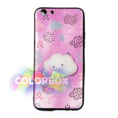 MR Case Silikon 3D Squishy Oppo F1S Selfie Expert A59 / Case Boneka Timbul Oppo A59 / Casing Oppo - Cute Cloud Pink