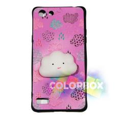MR Case Silikon 3D Squishy Oppo Neo 7 A33 / Case Boneka Timbul Oppo A33 / Casing Oppo - Cute Cloud Pink