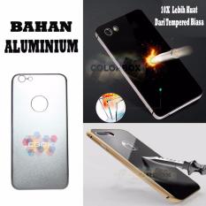 MR Tempered Glass Military Grade Iphone 6 Plus 5.5 inch / Tempered iPhone 6G Plus / iPhone 6S Plus Alumunium Foil Back Tempered iPhone6 Plus Bagian Belakang / BACK ONLY Bahan Alumunium (Bukan Crystal Kaca) 10x Lebih Kuat Dari Tempered Biasa - Silver
