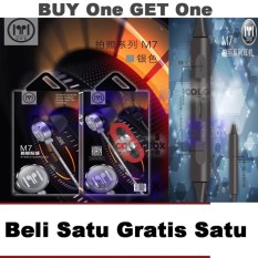 MSH Headset Stereo MSH M7 + ( Bonus beli satu Gratis Satu ) Headset Samsung Headset Oppo Headset Vivo Headset Xiaomi Handsfree Universal untuk semua jenis merk Handphone dan Komputer - Black