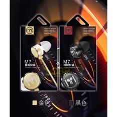MSH Headset Stereo MSH M7 Headset Samsung Headset Oppo Headset Vivo Headset Xiaomi Handsfree Universal untuk semua jenis merk Handphone dan Komputer - Emas