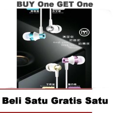 MSH Headset Stereo MSH X5 + ( BONUS Beli satu gratis Satu ) Headset Samsung Headset Oppo Headset Vivo Headset Xiaomi Handsfree Universal untuk semua jenis merk Handphone dan Komputer - Silver