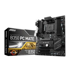 MSI B350 PC MATE AM4 ATX Motherboards AMD - Black