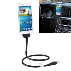 Multi Fungsional Selang Lembut Logam Micro USB Kabel Pengisian Data USB With Fleksibel Meja Dock Mobil Dock Fungsi untuk Samsung, HTC, Sony, Lenovo, dan smartphone Lainnya