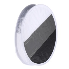 Multifunctional 12in/31cm Mini Portable Round On-camera Flash Speedlite Diffuser Softbox with White/Grey/Black Color for Canon Nikon Sigma Yongnuo Godox Andoer Neewer Vivitar Speedlight - intl