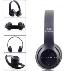 Multifungsi Nirkabel P47 Bluetooth V4.1 Stereo Headset Kompatibel dengan 3.5 Mm Kabel Audio headset Lebih Telinga Dilipat untuk Ponsel Cerdas Tablet dan Komputer Warna Warna Tidak Mengkilap Warna: Hitam Gaya: Hitam
