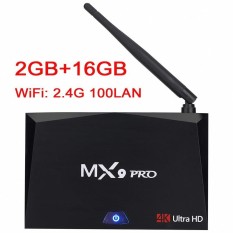 MX9 Pro 4 GB Ram 32 GB ROM Android 7.1 Televisi Kotak RK3328 Quad Inti 2.4G/5G wifi Bt 4.1 Kodi H.265 VP9 HDR 3D UHD 4 K Media Pemutar Indonesia Steker-Internasional