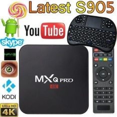 MXQ PRO Smart TV Box Quad Core Android 5.1 1 GB + 8 GB KODI XBMC + I8 Nirkabel Keyboard Set (UK Plug) -Intl