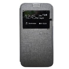 NANO Leather Flip cover for Samsung Galaxy Grand 2 - Abu-abu