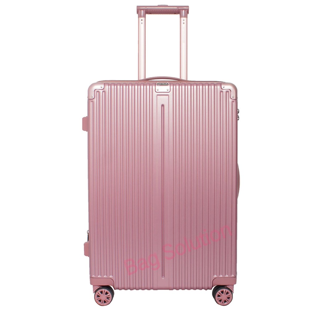 Navy Club Tas Koper Hardcase Fiber PC - 4 Roda - Resleting Anti Tusuk Expandable - Kunci TSA - CHGG Size 24 Inch - Rose Gold