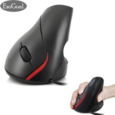 EsoGoal Ergonomic Mouse High Precision Optical Vertical Mouse Adjustable DPI 800 / 1200 / 1600 Wired Computer Mouse - intl