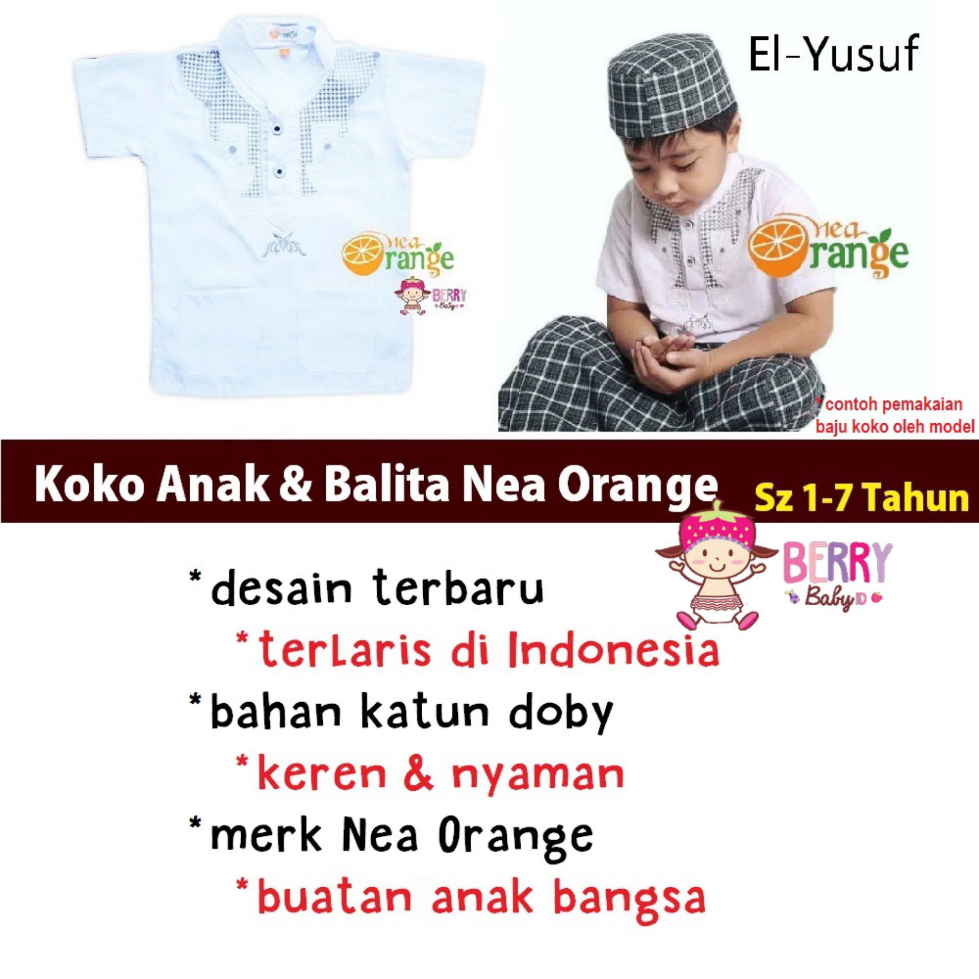 Nea Orange Baju Koko El Yusuf Anak & Balita Lebaran 2017