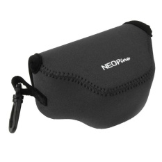 NEOpine Neoprene Shockproof Soft Case Bag dengan Hook untuk Nikon J4 Kamera (Hitam)-Intl