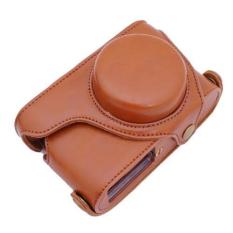 NEW Camera Leather case bag cover for Leica XE X2 X1 Camera with shoulder strap in (Brown)