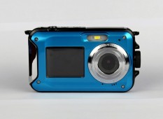 Baru Ganda-Layar Anti-Air Diri-Penghitung Waktu Kamera Digital Mini Luar Ruangan Kamera Biasa Olahraga Dive Kamera-Internasional