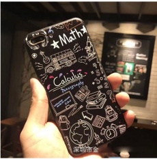 Fashion Baru untuk IPhone 6/6 S Plus Case Embossed Graffiti Soft TPU untuk IPhone 6 6 S PLUS Kasus Telepon-Intl