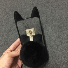 Baru untuk Samsung Galaksi J2 Primecartoon Rabbit Ears Berlian Imitasi Kasus Telepon Transparan-Internasional