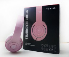 Headset Baru Bluetooth Headset TM-028 Warna Tidak Mengkilap Generasi Kedua Bluetooth Headset Kartu dengan Radio Stok (D) (Warna: merah Muda) (Ukuran: AS :)-Internasional