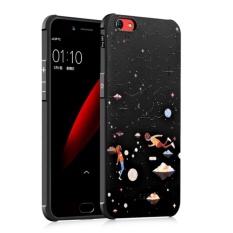 Baru Panas Jual Fashion Lembut Silicone 3D Relief Colorful Painting Protective Case/Anti Jatuh Ponsel Cover/Tahan Guncangan Ponsel Case untuk OPPO R9s Plus (Starry Sky Love) -Intl