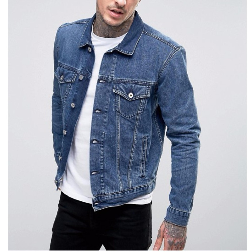 New Jaket Denim Pria Jaket Original Poptastic - jacket Trucker Mens