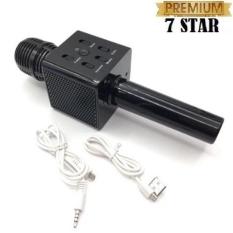 NEW Premium Mic Karaoke Q7 - 1 Bluetooth Wireless Microphone With Speaker Karaoke For Karaoke & Smule Quality Super - Hitam