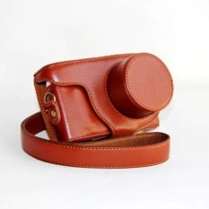 New PU Leather Camera Case Bag untuk Samsung NX MINI 9-27mm LensCamera Penutup Tas dengan Tali- INTL