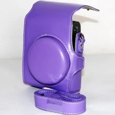 Baru PU Kulit Kamera Bahu Tali Tas Pouchcoverforfujifujifilm Instax Mini 90Purple X89-Internasional