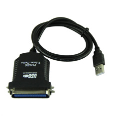 USB Baru Ke DB36 Female Port Printer Paralel Print Converter Cable LPT Black