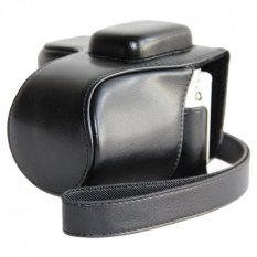 Baru Kulit Imitasi Antik Tas Kamera Case untuk NX300 NX-300 NX 300 Tas Kamera dengan Strap Bahu-Intl