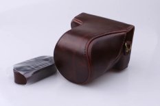 Baru Vintage Video Kamera untuk Canon EOS M10 Kamera Digital High Quality Case Tas Kulit Pelindung Bahu dengan Strap Coffee