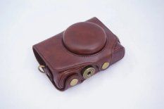 Baru Vintage Video Kamera untuk Canon SX720 Kamera Digital PU Leather Camera Case Berkualitas Tinggi dengan Strap Coffee
