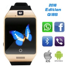 TERBARU Bluetooth Smart Watch Apro Q18s Mendukung NFC SIM GSM Videocamera Mendukung Android Nomor IOS HP PK GT08 GV18 U8 DZ09 & NB-Intl