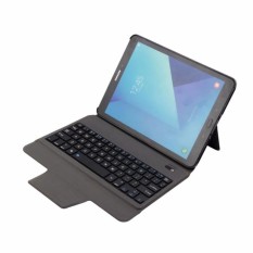Terbaru Ultra Ramping Bluetooth Keyboard dengan Kulit Case Sarung untuk Samsung Galaksi Tab S3 9.7 T820/T825, emas-Internasional