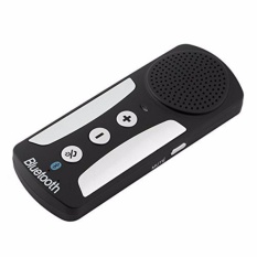 Terbaru Wireless Hands-free Bluetooth Multipoint Speakerphone Auto Mobil Kit Sun Visor untuk Smart Phone-Intl