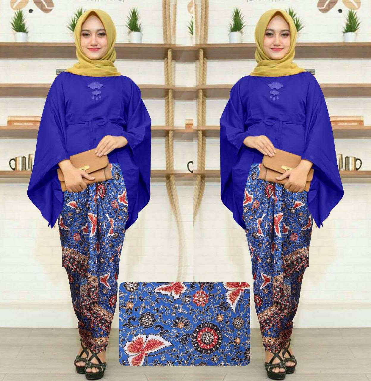 Newone Baju muslim batik / gamis syari / fashion muslim / baju wanita