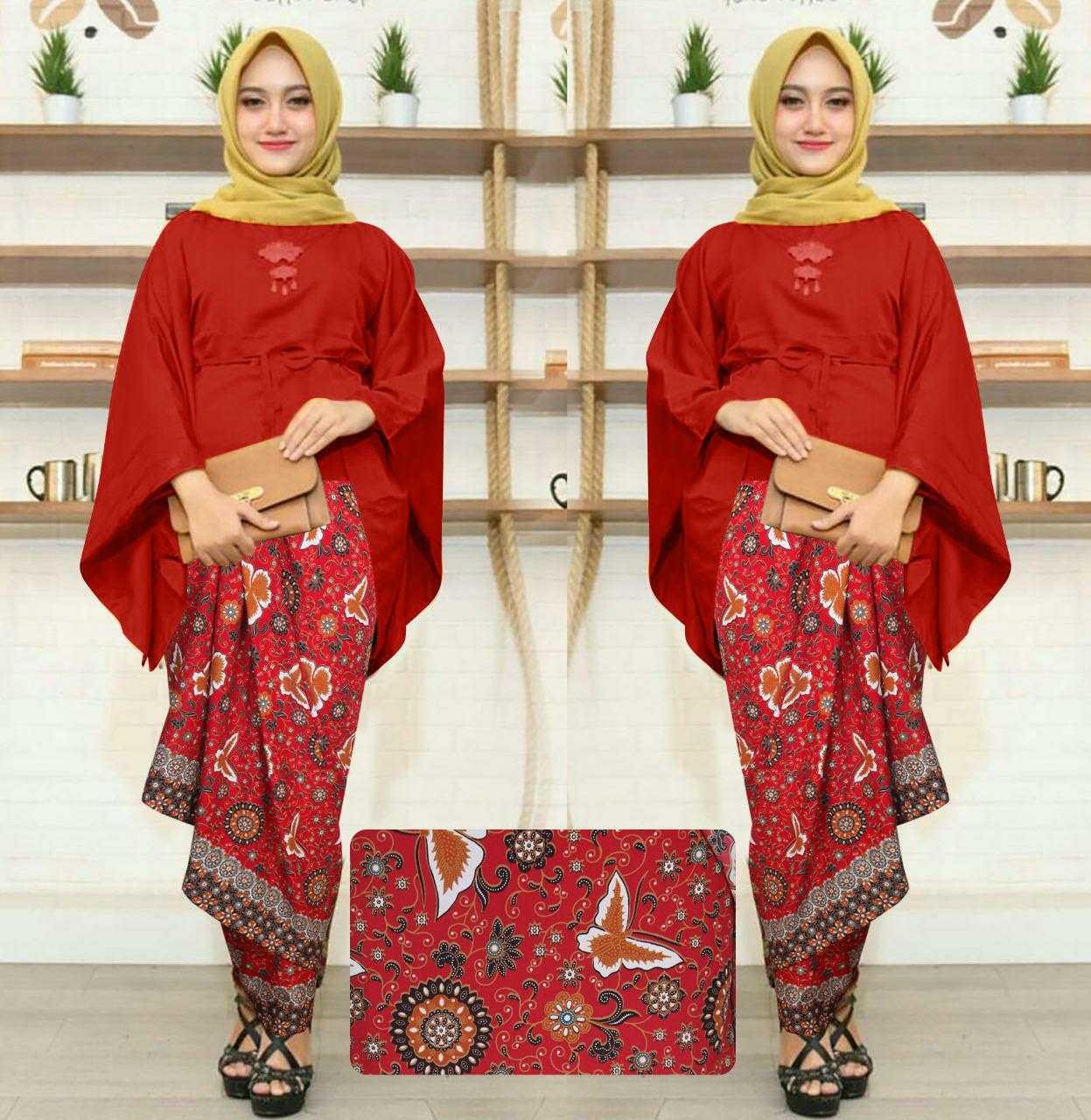 Newone Baju muslim batik / gamis syari / fashion muslim / baju wanita