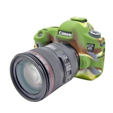 Silikon Lembut YANG BAGUS Karet Kamera Pelindung Case Penutup Tubuh Kulit untuk Canon EOS 6D Tas Kamera-Intl