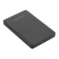 NiceEshop 2.5 Inci USB 2.0 Harddisk Cakram HDD Case For Kandang Eksternal 9.5mm 7mm 2.5 Inci SATA HDD AND SSD, Alat-gratis (Hitam)