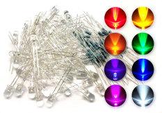 NiceEshop 5mm Jelas Memancarkan Cahaya LED Dioda (rupa-rupa Cahaya, Pak 80 Bits)