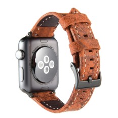Niceeshop Asli Kulit 42 Mm Apple Jam Tangan Tali IWatch Tali untuk Apple Jam Tangan Seri 3 Seri 2 Seri 1- internasional