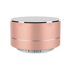 NiceEshop Portabel Mini Bluetooth Pengadaan For Tablet PC Super Bass Pembicara MP3 smartphone Mawar Emas