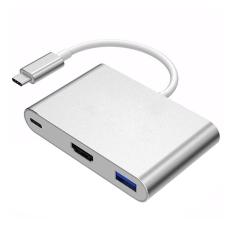 NiceEshop USB-C HDMI HUB, USB-C For HDMI HUB With USB 3,0 Port And USB-C Pengisian Port For MacBook, Chromebook Pixel And Banyak Lagi Tipe C Perangkat-ต่างประเทศ