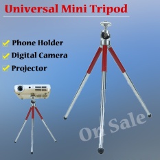 NIERBO MT86 Mini Tripod untuk Kamera Telepon Proyektor Ringan Panjang 13-27 Cm Beban Maksimum 1 Kg Merah- INTL