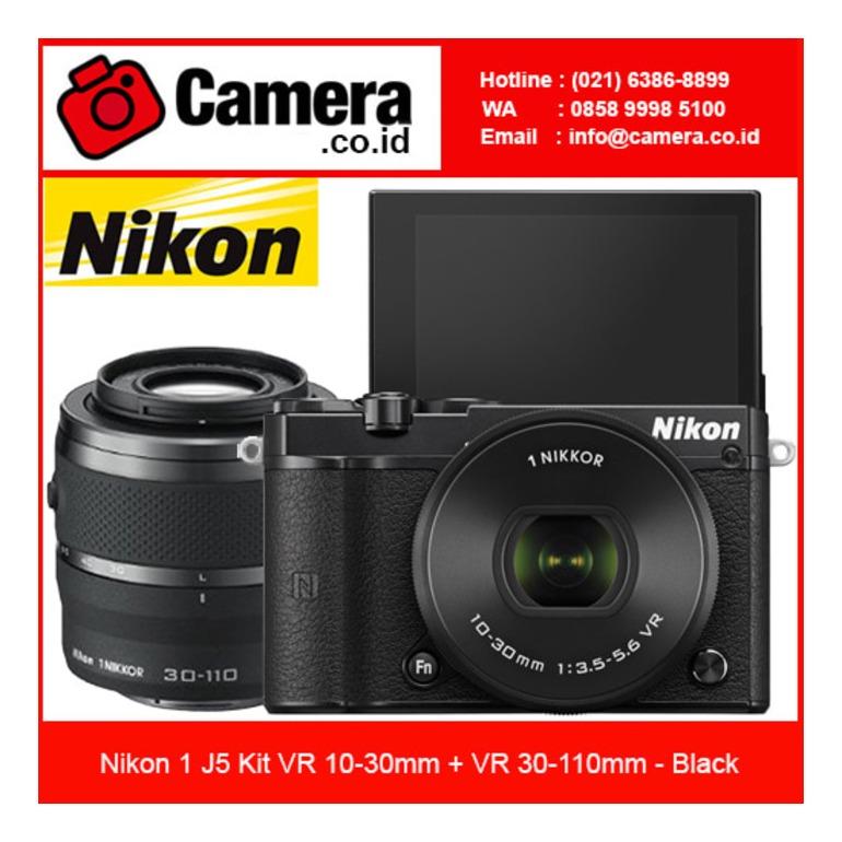 Nikon 1 J5 with 10-30mm + 30-110mm - Black - Kamera Mirrorless