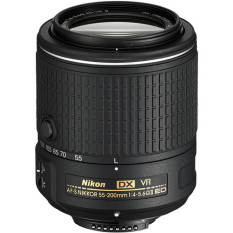 Nikon AF-S DX NIKKOR 55-200mm f/4-5.6G IF ED VR II Lensa Dslr - Hitam