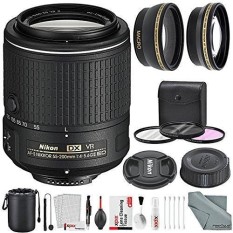 Nikon AF-S DX NIKKOR 55-200 Mm F/4-5.6G ED VR II Lensa dan Mewah bundel Aksesori dengan 52 Mm Lebar-Sudut & Telephoto Lensa + Xpix Lensa Handling Aksesoris-Internasional