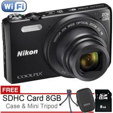 Nikon Coolpix S7000 - 20MP Wifi & NFC + Free SDHC 8GB + Case + Tripod